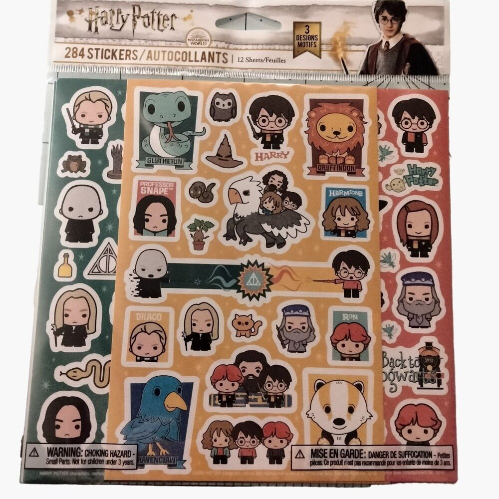 Harry Potter 284 Stickers Chibi Hogwarts Party Favor American Greetings